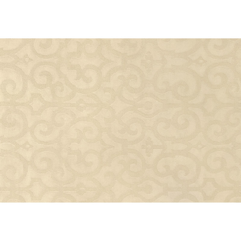 Damask Area Rug in Salt/Ivory, Rectangle 9' x 12'