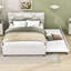 Lit plateforme tapissier avec couchette Elerte-566375483-566375429