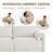 Bodhild 115.7" W Performance Boucle 4-Piece Modular Sectional with Ottoman-270790808