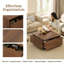 Table basse 33,2 "carrée en MDF avec 4 tiroirs-970225928