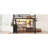 Queen Size Metal Loft Bed With Desk, Led, Storage Shelves And Comfortable Footing Led Lighting, Drawers Stable Support-1160372199