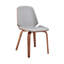 Chaise de salle à manger en similicuir Rohail avec siège légèrement incurvé-1142506667-1083681608-1083681615