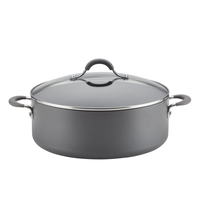 Circulon Radiance 10-Quart Gray Hard-Anodized Aluminum Stockpot
