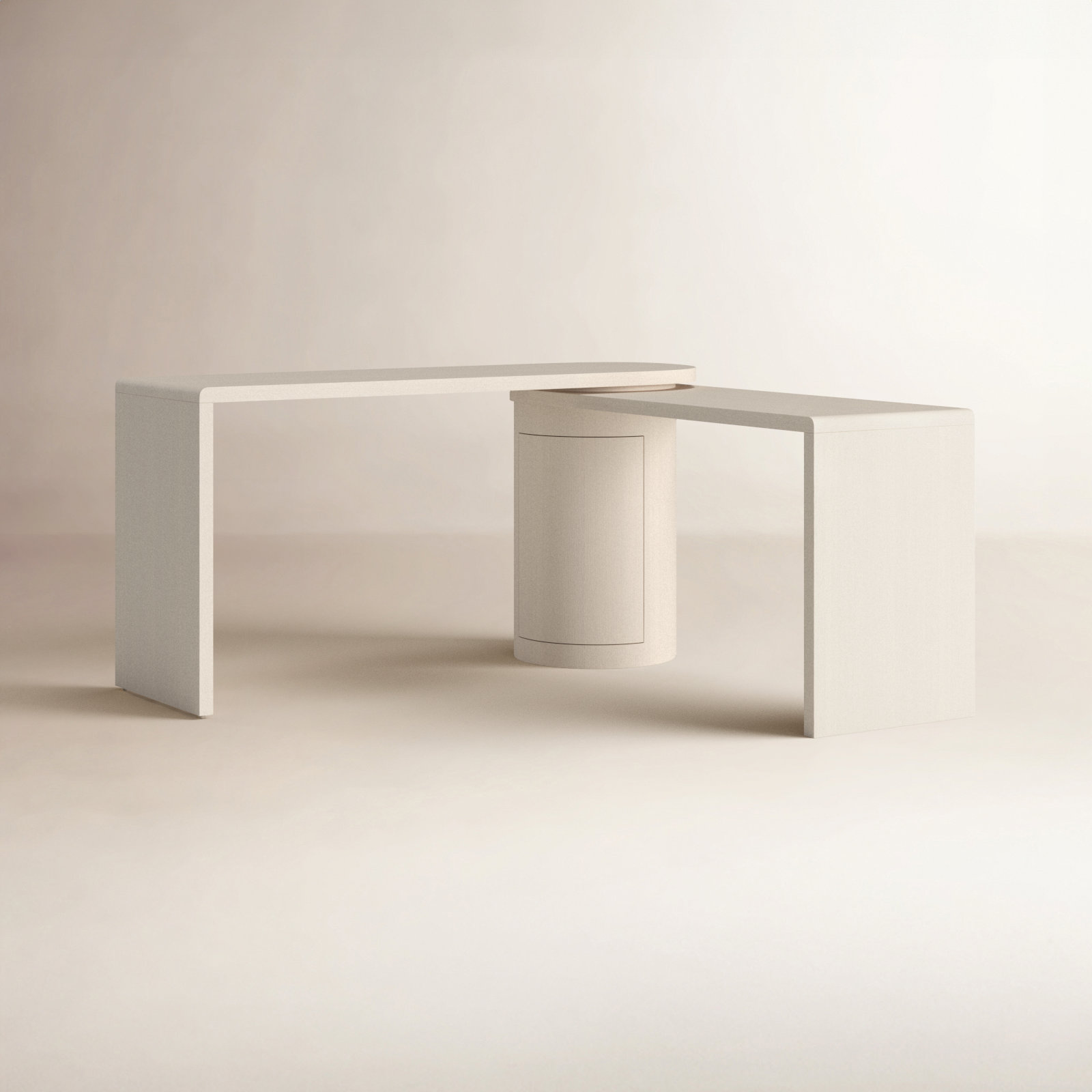 Shannen L-Shaped Swivel Desk