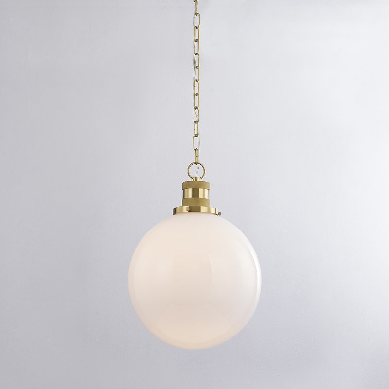 Luminaire suspendu BEVERLY par Zio & Sons, Laiton vieilli, H 14,75 po x l 10 po x P 10 po