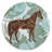 EQUUS DINNER PLATES S/4