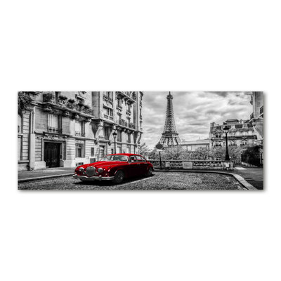 Red Limousine - Wrapped Canvas Print