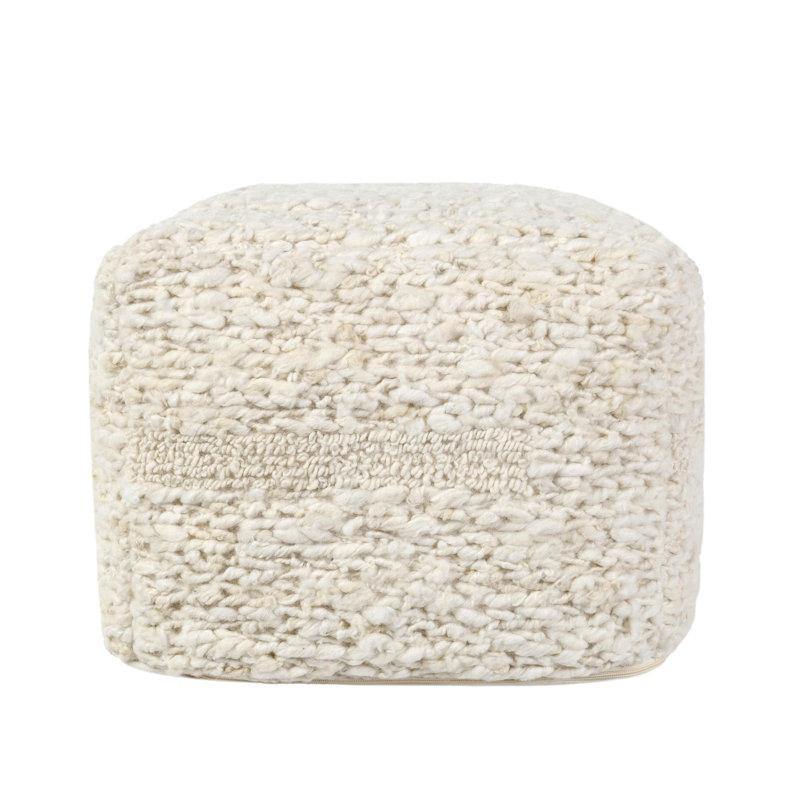 Pouf en mélange de laine Sinclair