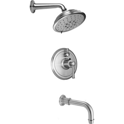 Miramar 1.8 GPM Styletherm Thermostatic Shower System with Showerhead and Tub Spout