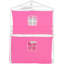 Lit superposé double rose et blanc, cabane dans les arbres - inspiré, pin stable et lit confortable avec tente, conception unique, espace de rangement spacieux