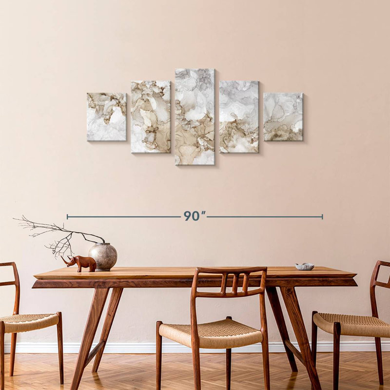 Neutral Beauty Gray Panel, 34" H x 74" W