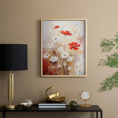 Reproduction encadrée FLORAL Series CCXCIV - bois massif
