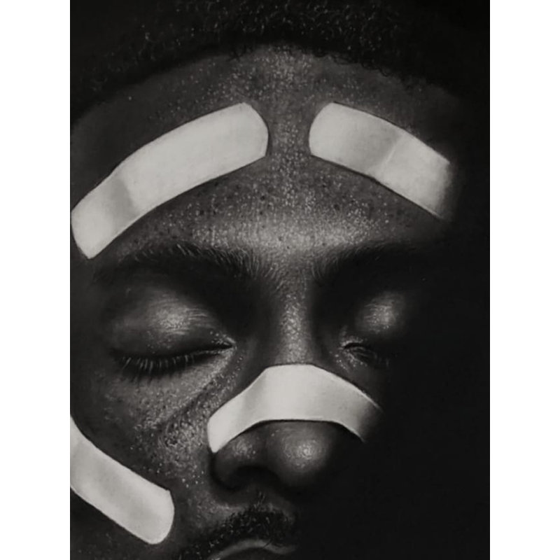 The Wounded Soul | Charcoal & Graphite | By Nidhi