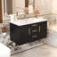 Meuble-lavabo mural 36 po avec lavabo en résine, armoire de rangement flottante et 2 tiroirs pour salle de bain moderne-1722155202