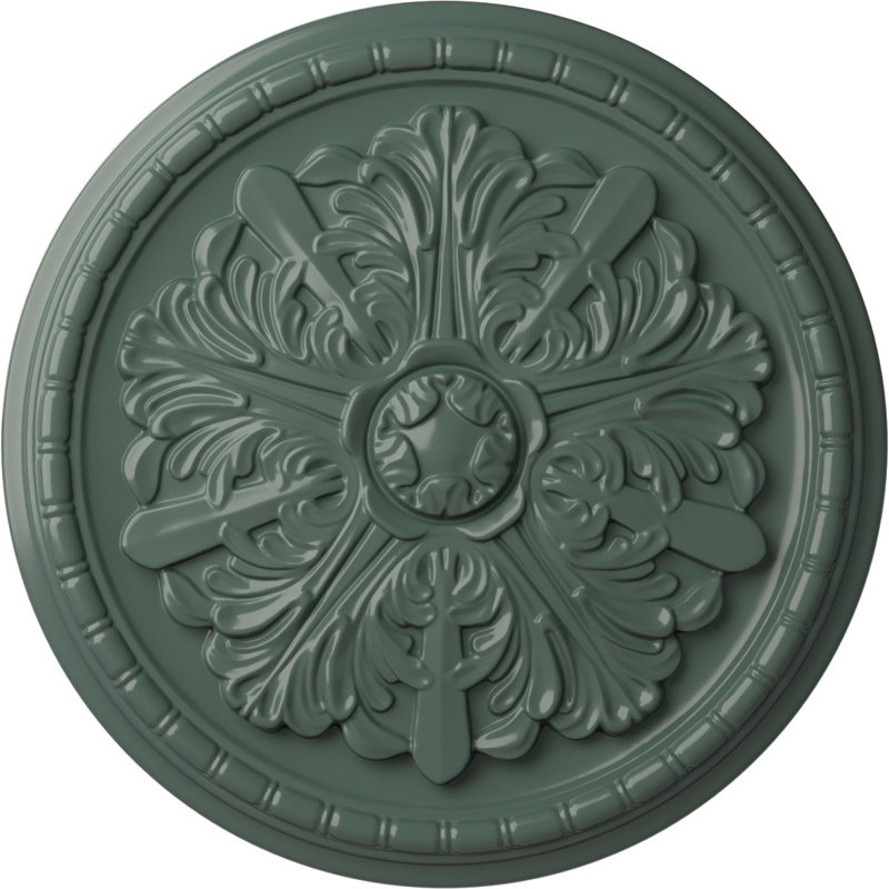 Médaillon de plafond H 17,125 po x l 17,125 po Washington, Tourbillon de nuages