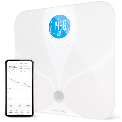 Greater Goods Wi-Fi Smart Body Composition Bathroom Scale with BMI, Body Fat, Muscle Mass & Multi-User Support