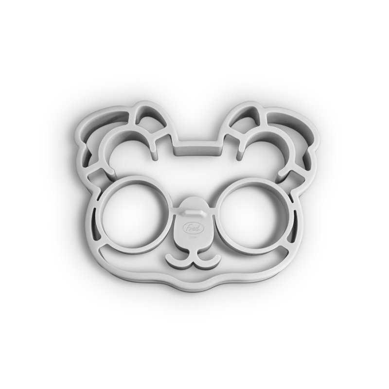 Gray Silicone Koala-Shaped Egg and Pancake Mold