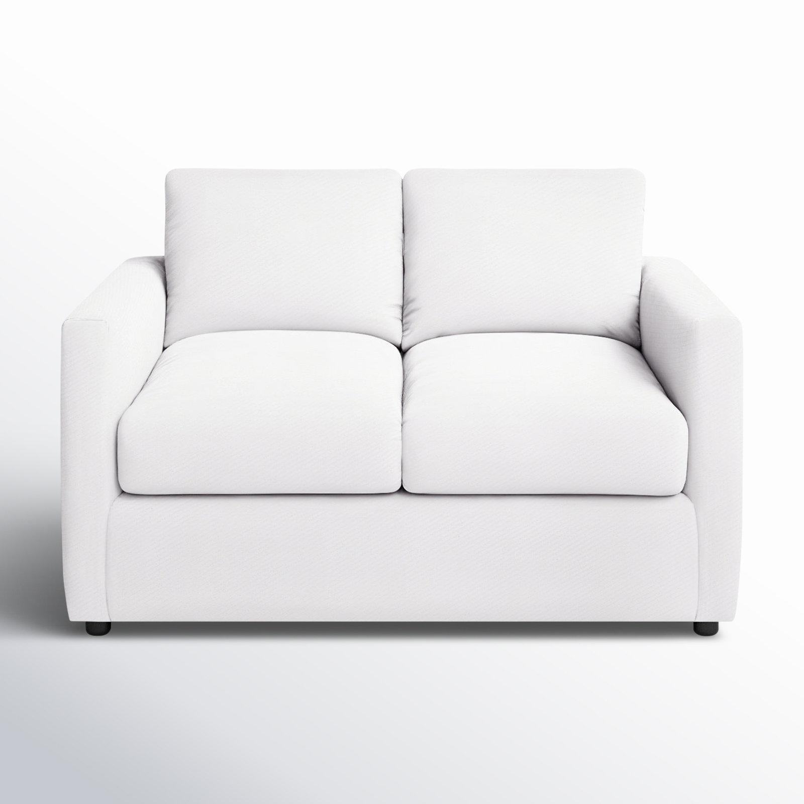 Godwin 53'' Upholstered Sofa, Classic Bleach White Twill