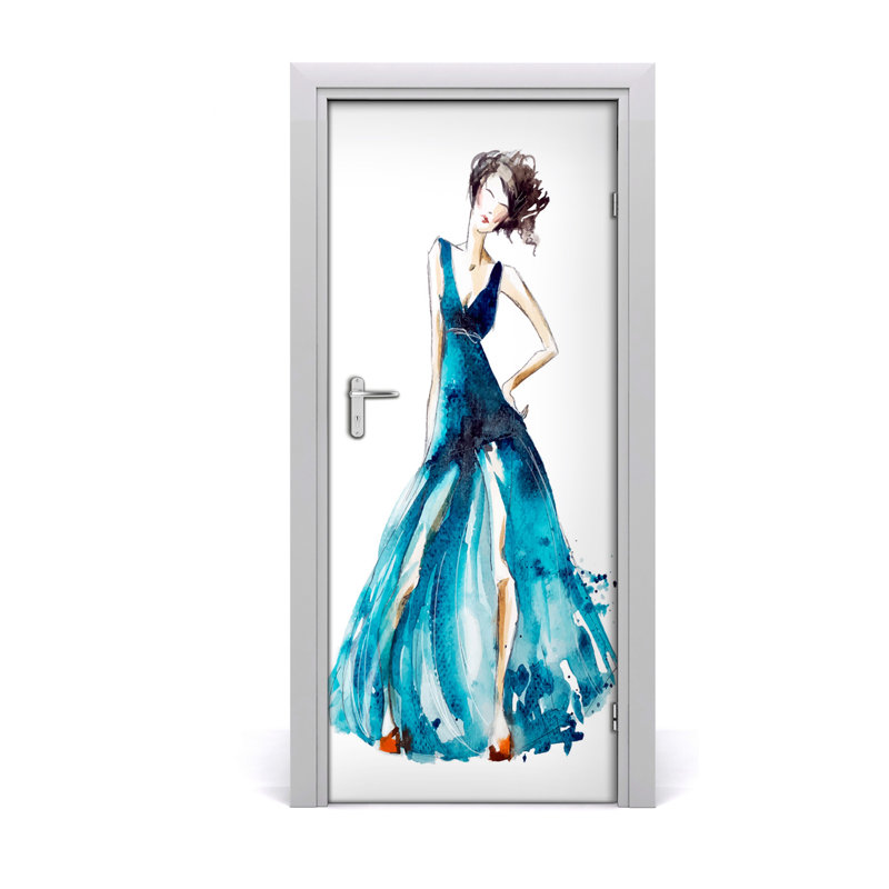 Fashion Illustration Door Decal