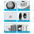 2.5 Cu.Ft Front Load Washing Machine & 2.6 Cu.Ft Compact Dryer Combo, 9 Wash Cycles, Stackable Mini Laundry Set for Apartment Small Space