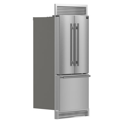 Réfrigérateur à porte française 30 po Forno Gallipoli, capacité de 17,5 pieds cubes et barbecue décoratif - 34 po de largeur