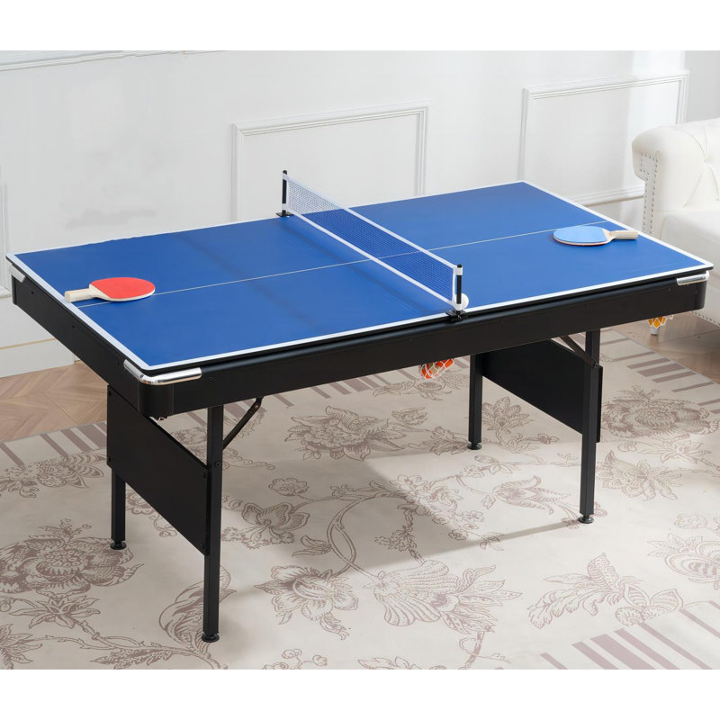 3-in-1 Multifunctional Billiards Game Table, Blue