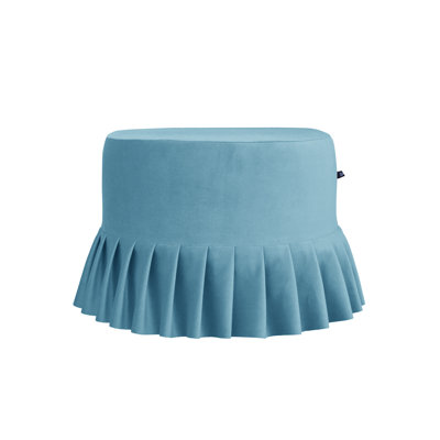 50cm Wide Round Solid Colour Ottoman