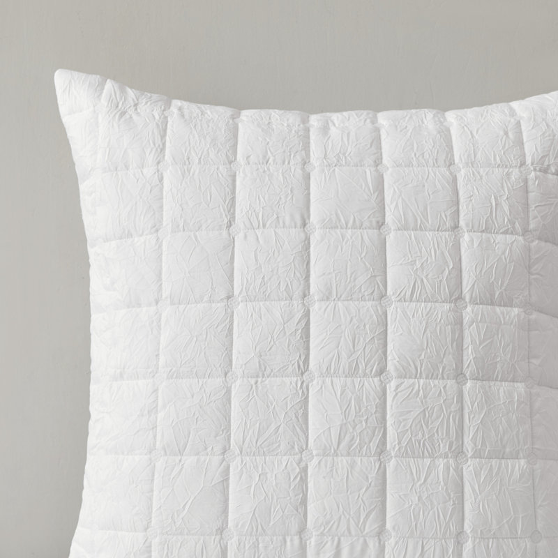 Cocoon Quilted Euro Sham, White