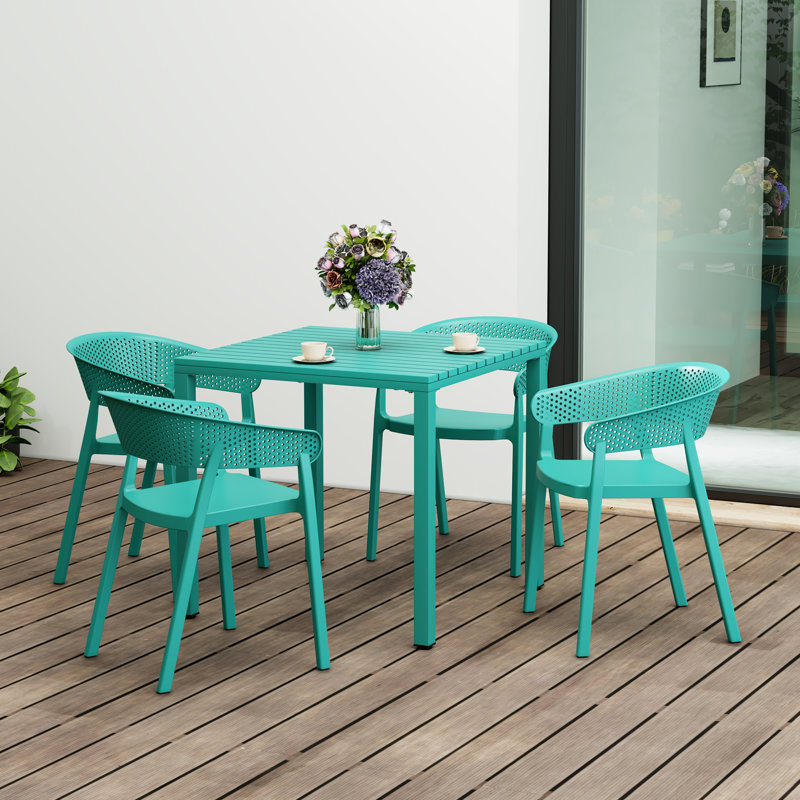 Ensemble repas carré pour 4 personnes, Sarcelle