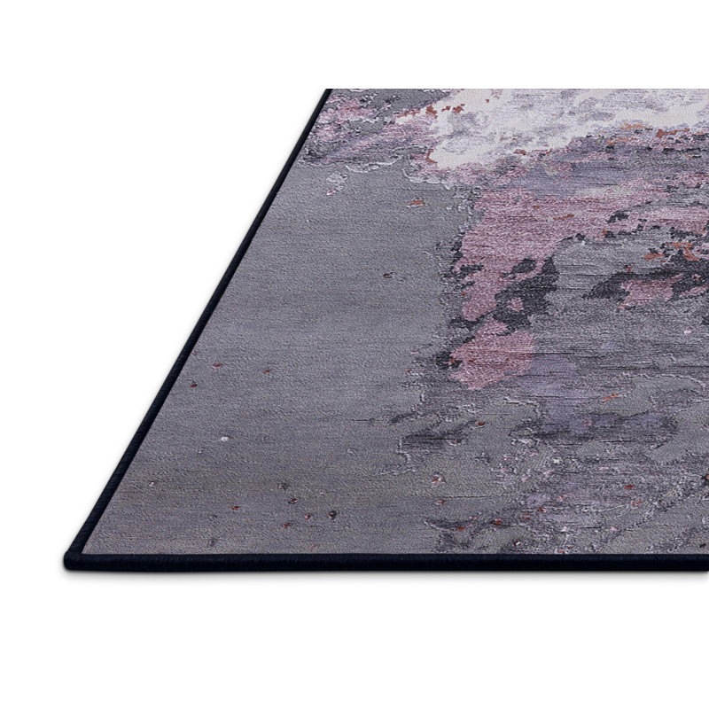 Tapis abstrait gris, Rectangle 7 pi x 10 pi