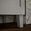 Base de meuble-lavabo en popeline 60 po avec pieds de meuble, 2 portes et 3 tiroirs-16968217