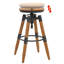 Loomis Solid Wood Adjustable Height Counter Stool