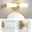 Luminaire de meuble-lavabo moderne à DEL avec abat-jour en acrylique à intensité variable, applique écoénergétique pour les espaces intérieurs-664609637-664609639