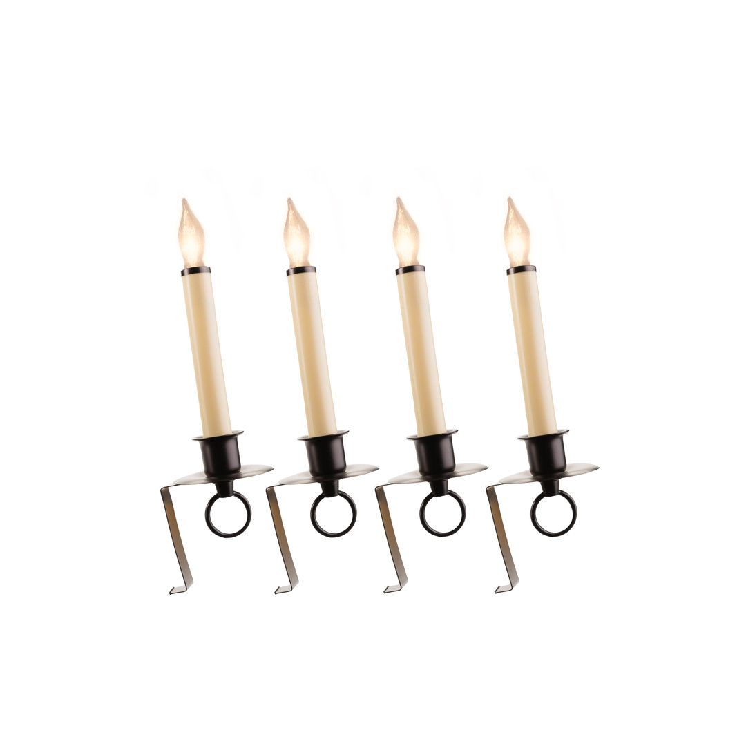 Unscented Flameless Candle with Metal Holder (Set of 4) Winston Porter 