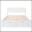 Lit plateforme avec tiroir sous le lit, blanc-1166643638