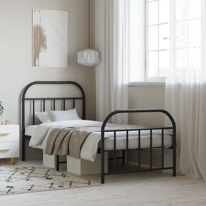 Strothers Bed, Black, Single (3')