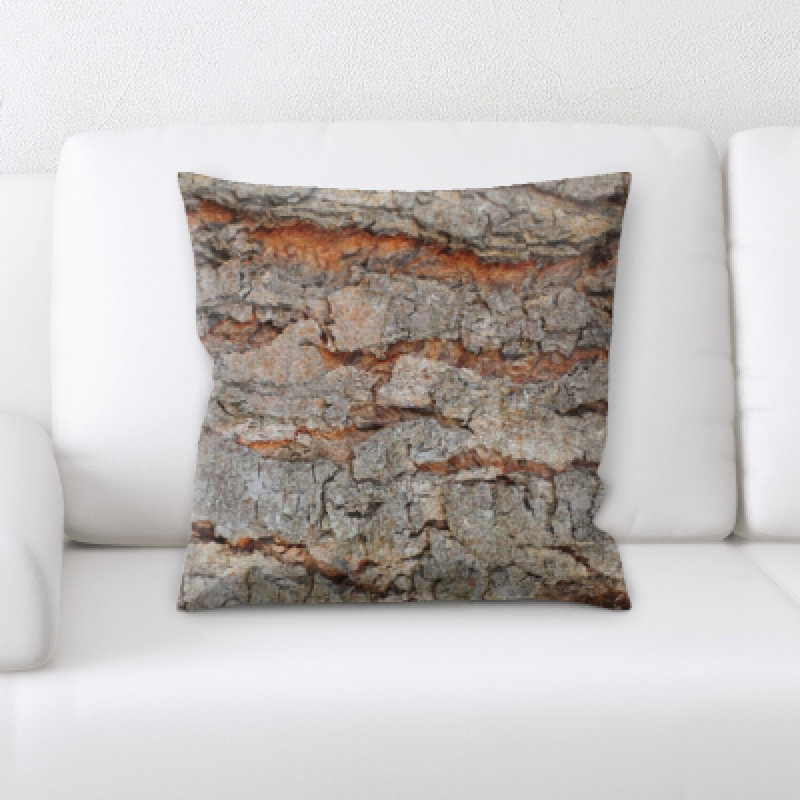 St George Faux Leather Throw Pillow