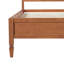 Structure de lit plateforme très grand en bois avec tête de lit à panneau classique, support de lattes en bois, aucun sommier requis, assemblage facile, brun-133480897-133480899