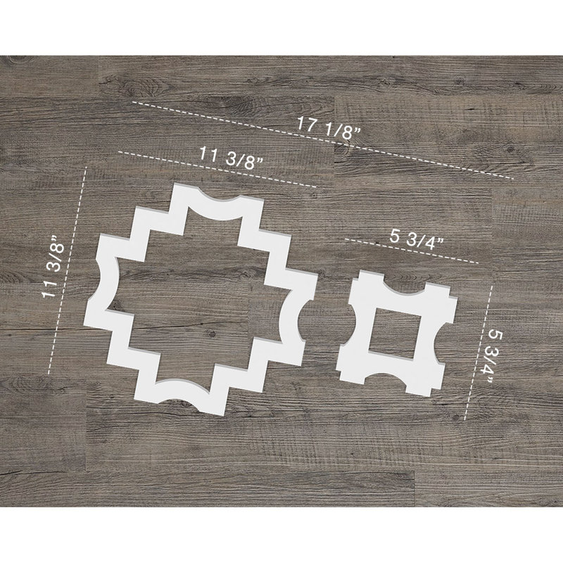 Panneaux muraux décoratifs Cordova, H 11,375 po x l 20,625 po x P 0,4 po