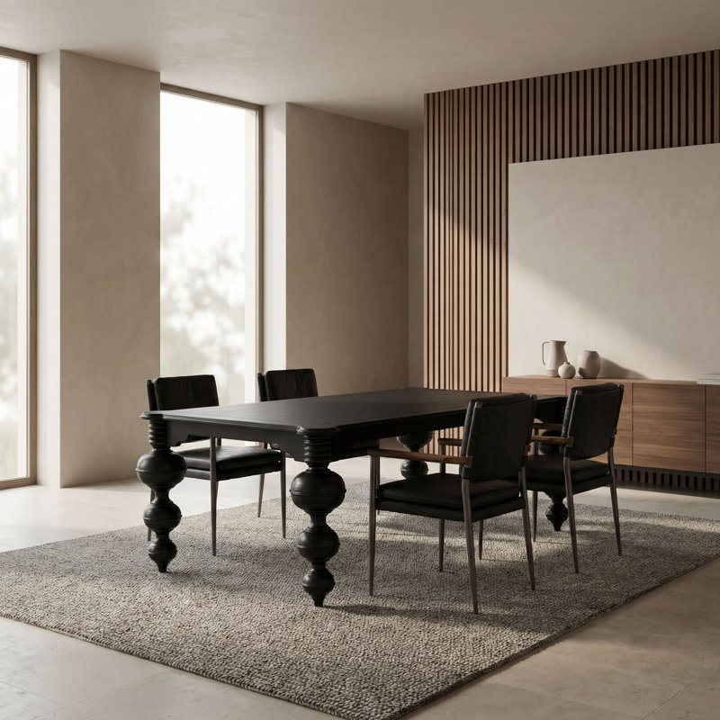Claudio Mahogany Wood Dining Table