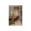 Solid Wood Top Metal Base Dining Table