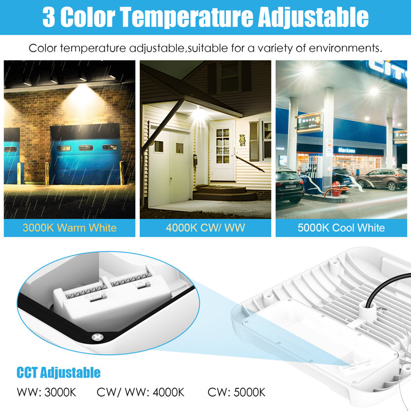 90W 120W 150W Réglable 4500K 5000K 5700K Réglable 100-277V DEL Station de gaz