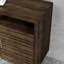 Console de 61 po avec foyer électrique pour téléviseur de 61 po ou moins, assemblage minimal, finition brun anthracite