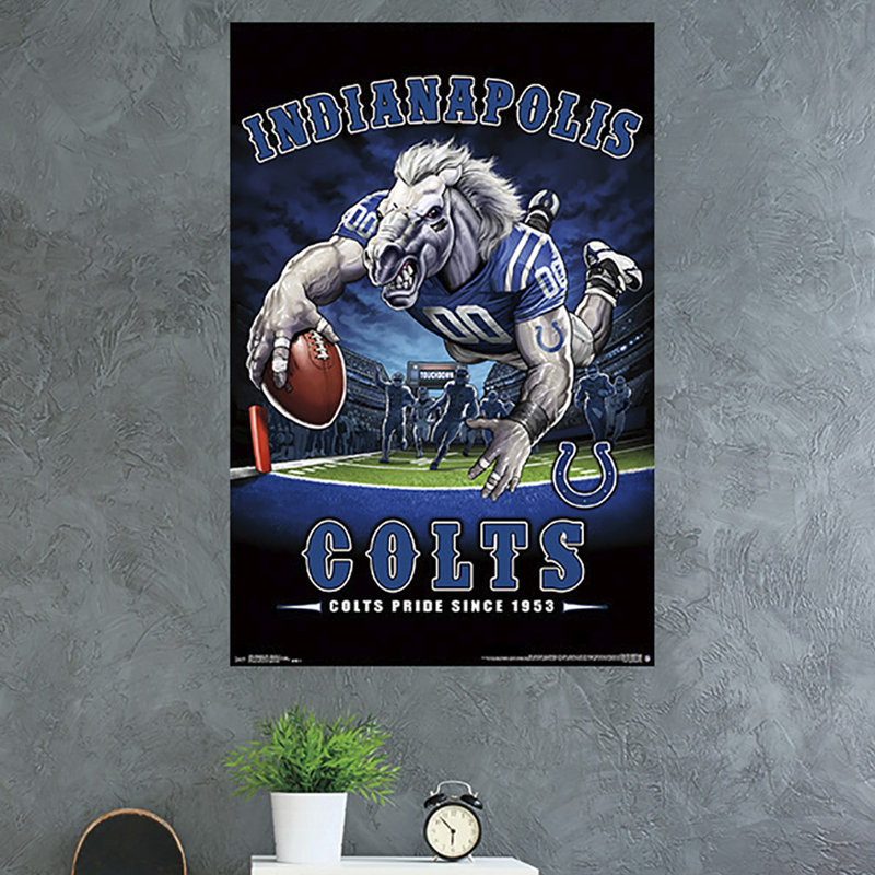 Indianapolis colts-impression sur papier zone de bout