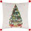 Deck The Halls Tree Square Cushion Cover