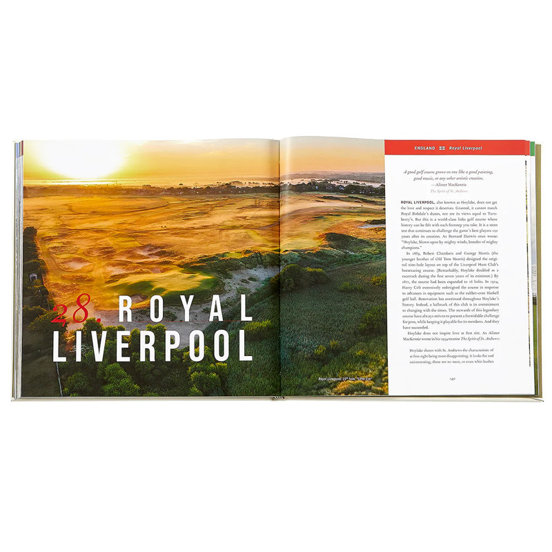 Golfing the British Isles Leather Bound Special Edition Coffee Table Book
