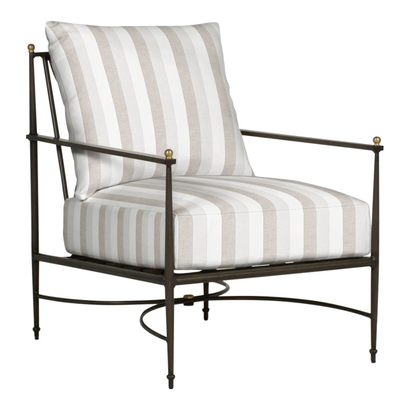 Roma Patio Chair with Cushions, No Welt, Perigold Direction Linen