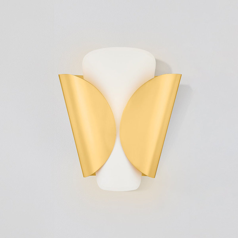 Savoie 1 - Light Flush Mounted Sconce, Aged Brass