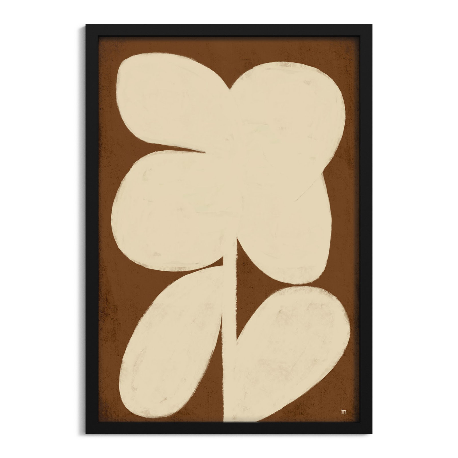 Flower 2 Print, Black Framed, 50" H x 35" W