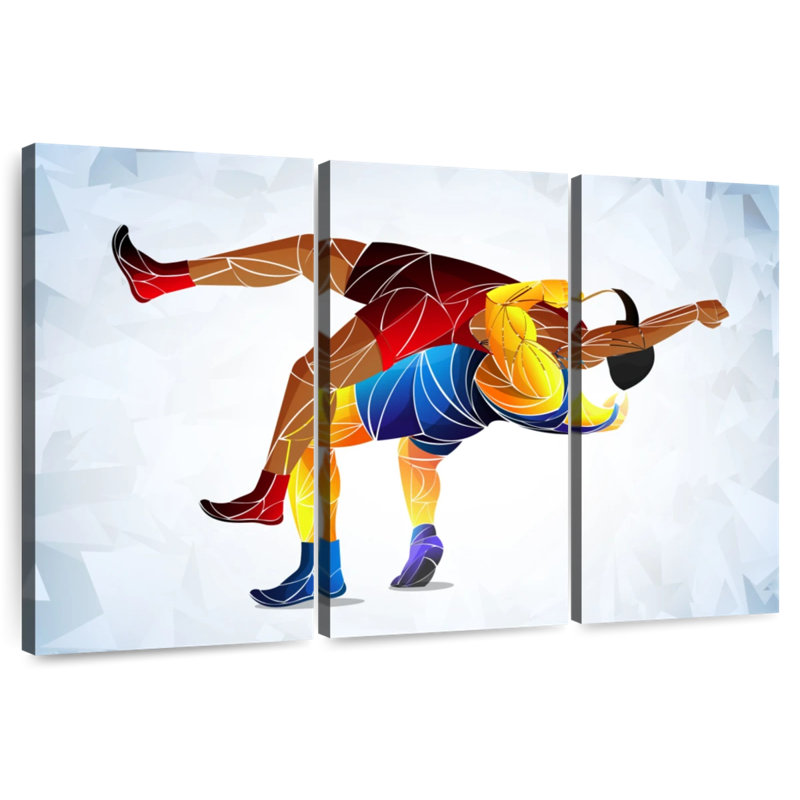 Wrestling Abstract